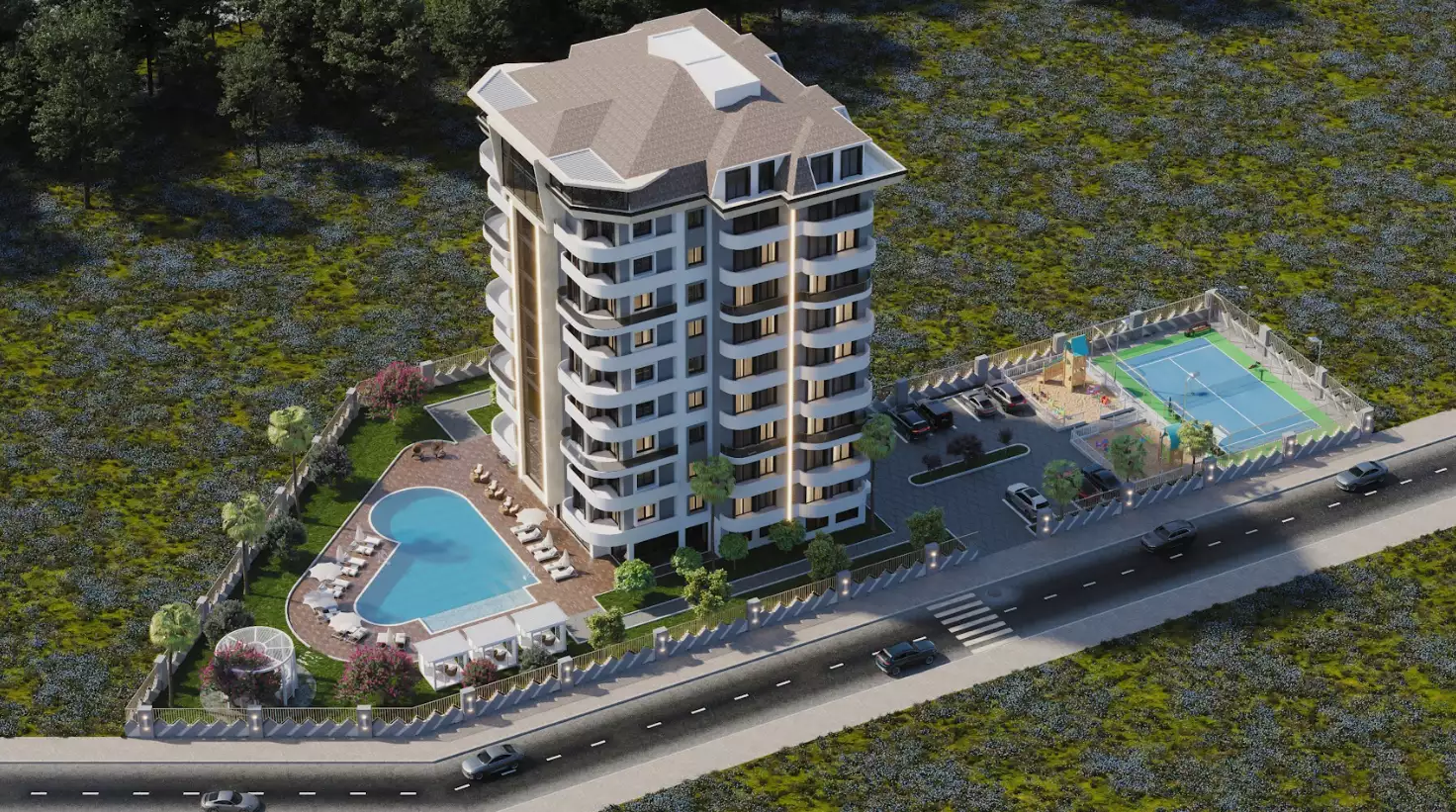 Квартира 61м² в Турции, Авсаллар. Стоимостью 95900€ аренда фото-6