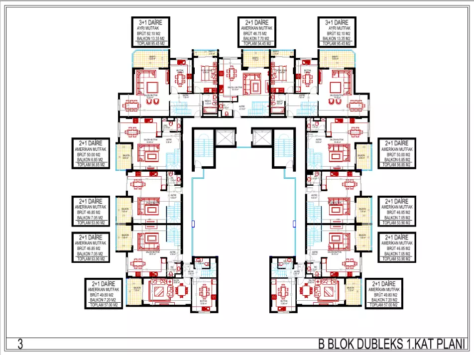 Квартира 53м² в Турции, Махмутлар. Стоимостью 175000€ аренда фото-27