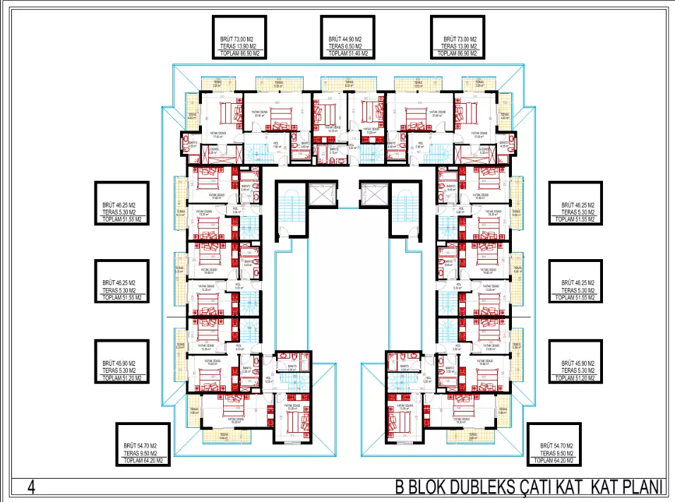Квартира 53м² в Турции, Махмутлар. Стоимостью 175000€ аренда фото-28