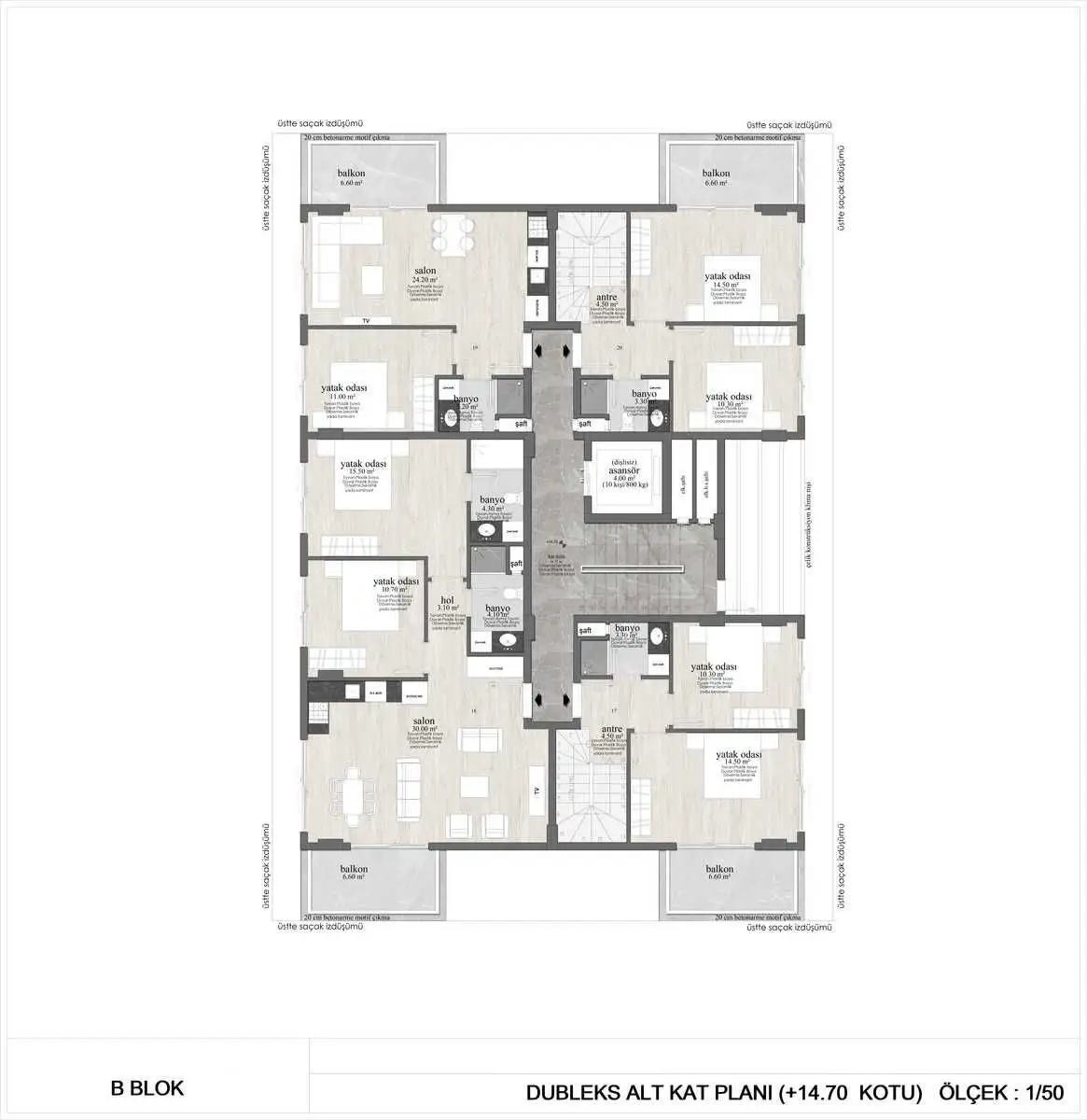 Квартира 50м² в Турции, Махмутлар. Стоимостью 148000€ аренда фото-31