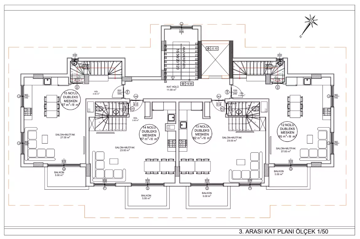 Квартира 40м² в Турции, Конаклы. Стоимостью 90000€ аренда фото-16