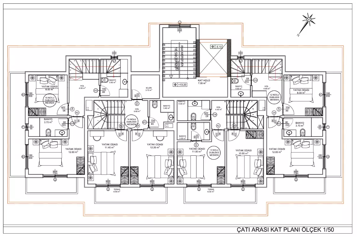 Квартира 40м² в Турции, Конаклы. Стоимостью 90000€ аренда фото-17
