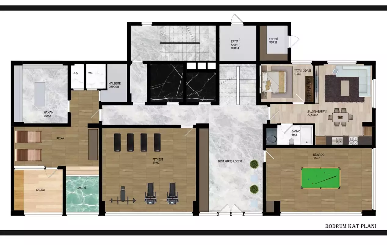 Квартира 50м² в Турции, Авсаллар. Стоимостью 159000€ аренда фото-21