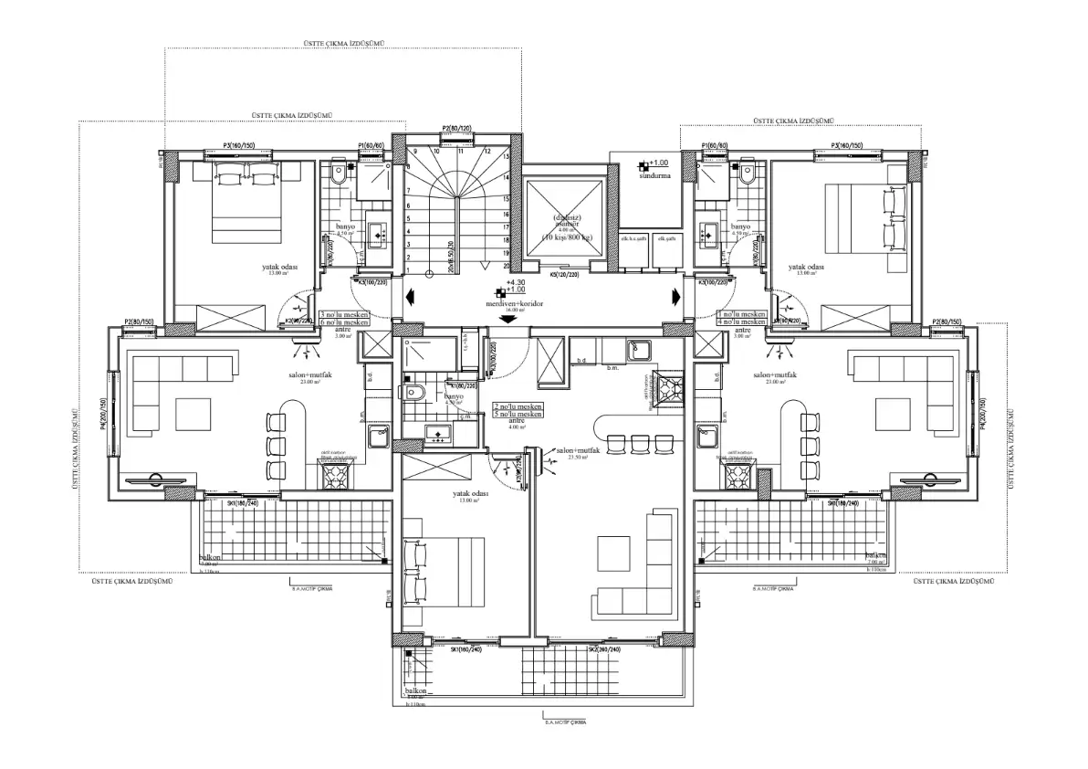 Квартира 57м² в Турции, Авсаллар. Стоимостью 90000€ аренда фото-9