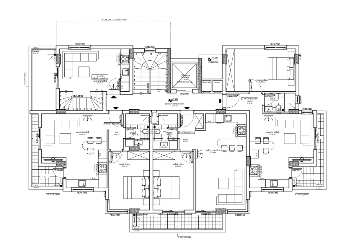 Квартира 57м² в Турции, Авсаллар. Стоимостью 90000€ аренда фото-10