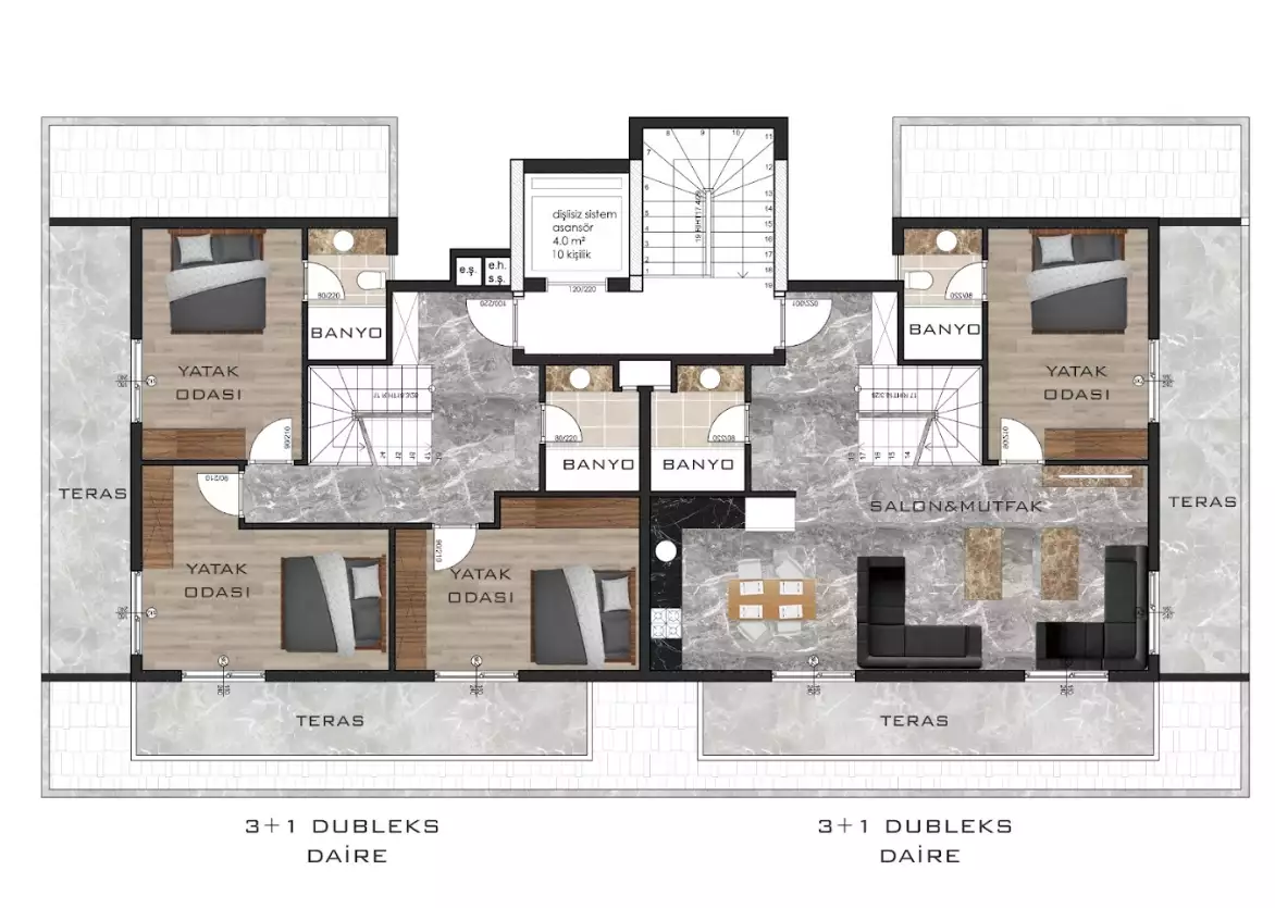 Квартира 55м² в Турции, Авсаллар. Стоимостью 95000€ аренда фото-15