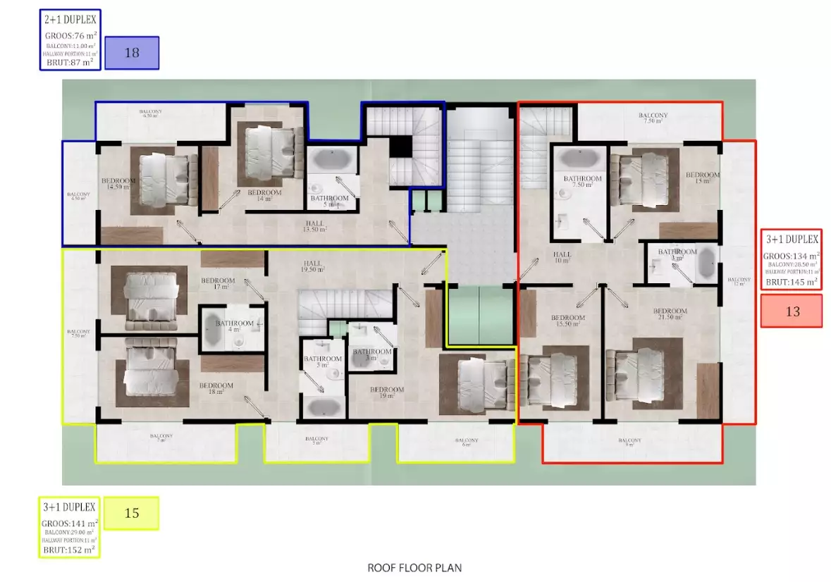 Квартира 78м² в Турции, Авсаллар. Стоимостью 110000€ аренда фото-9