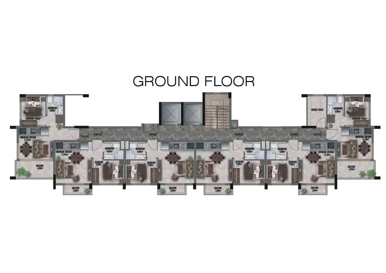 Квартира 35м² в Турции, Газипаша. Стоимостью 110000€ аренда фото-19