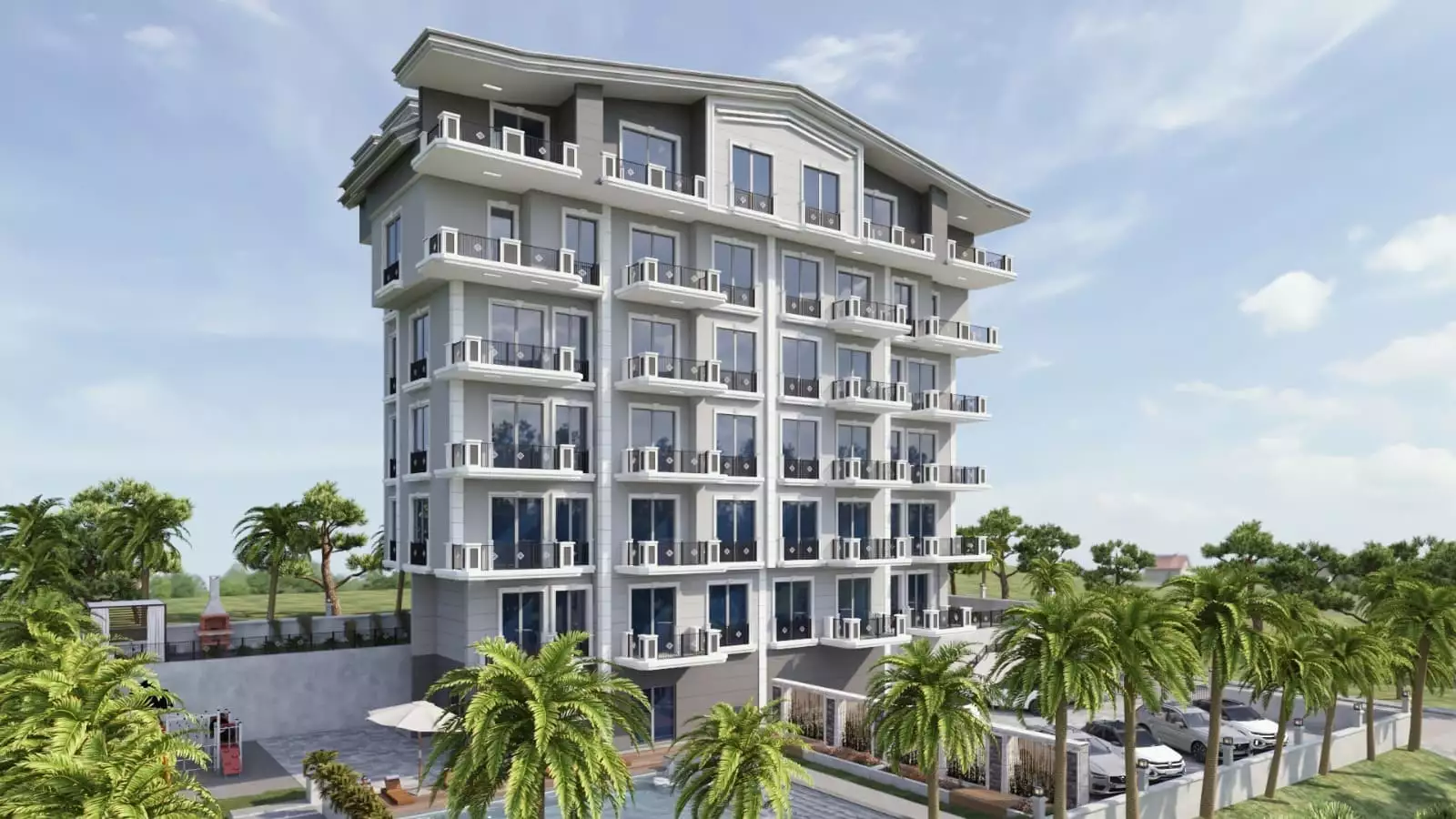 Квартира 42м² в Турции, Газипаша. Стоимостью 108000€ аренда фото-2