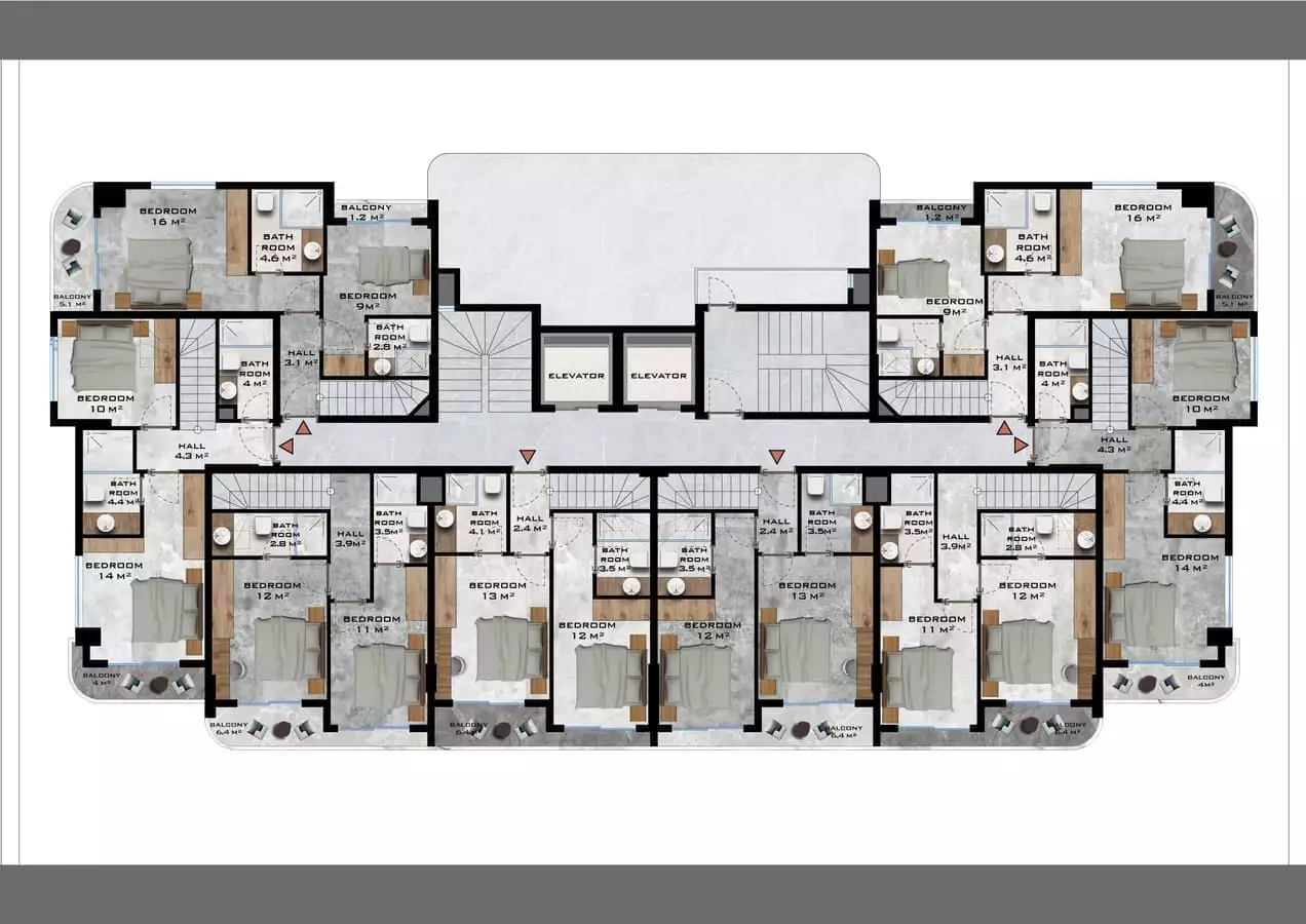 Квартира 50м² в Турции, Газипаша. Стоимостью 103000€ аренда фото-15