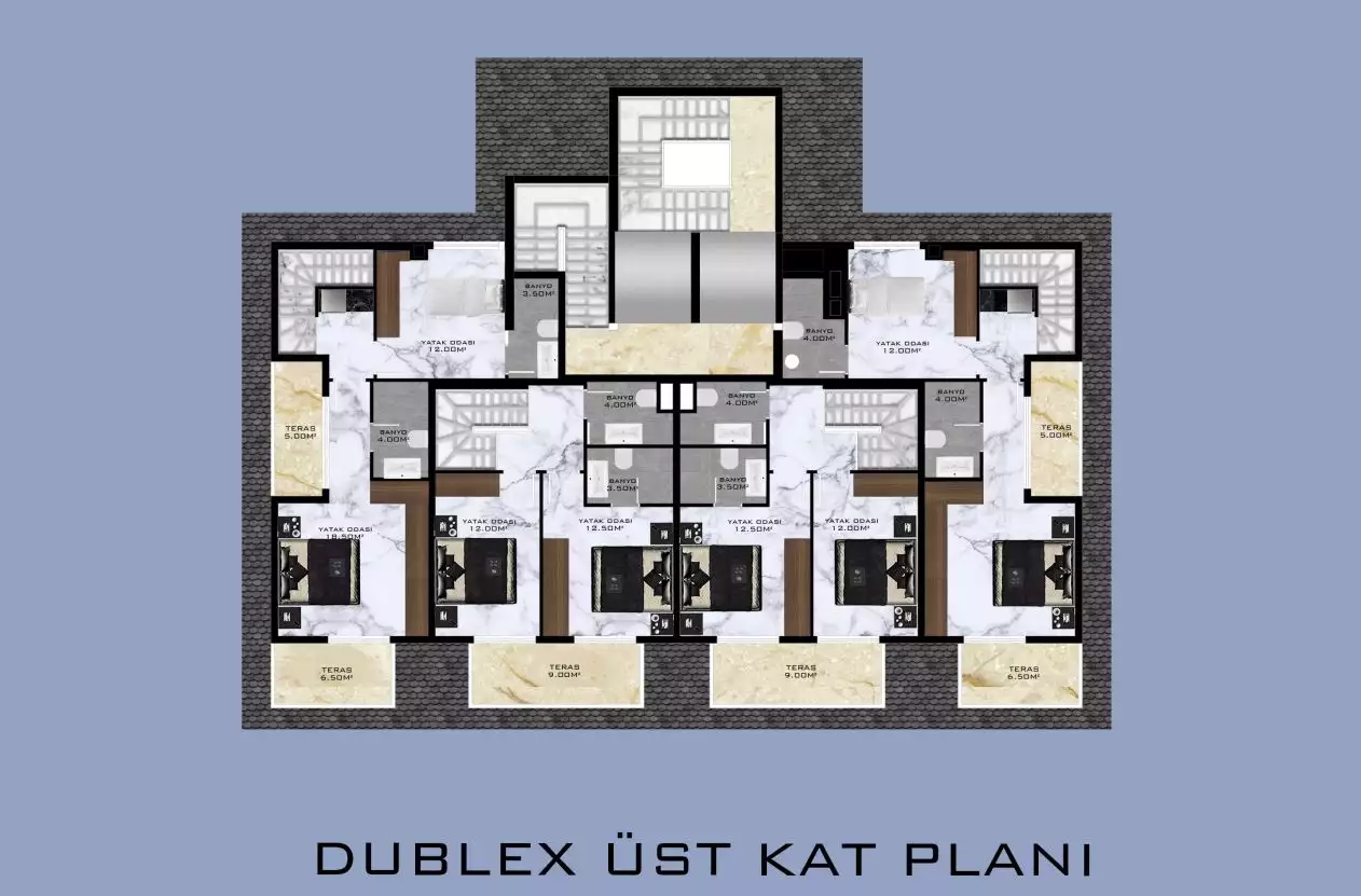 Квартира 55м² в Турции, Махмутлар. Стоимостью 85000€ аренда фото-16