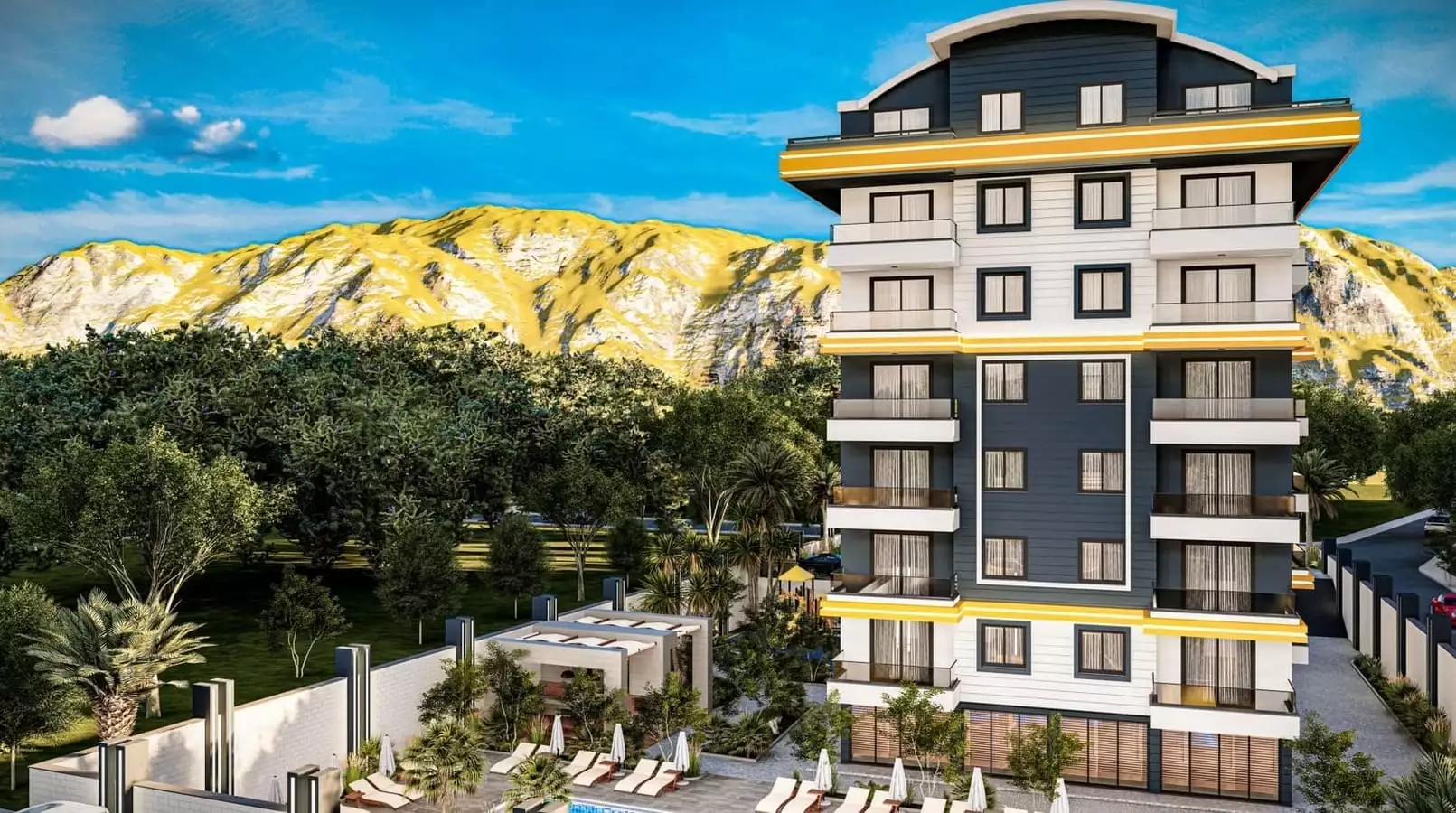 Квартира 50м² в Турции, Газипаша. Стоимостью 118000€ аренда фото-4