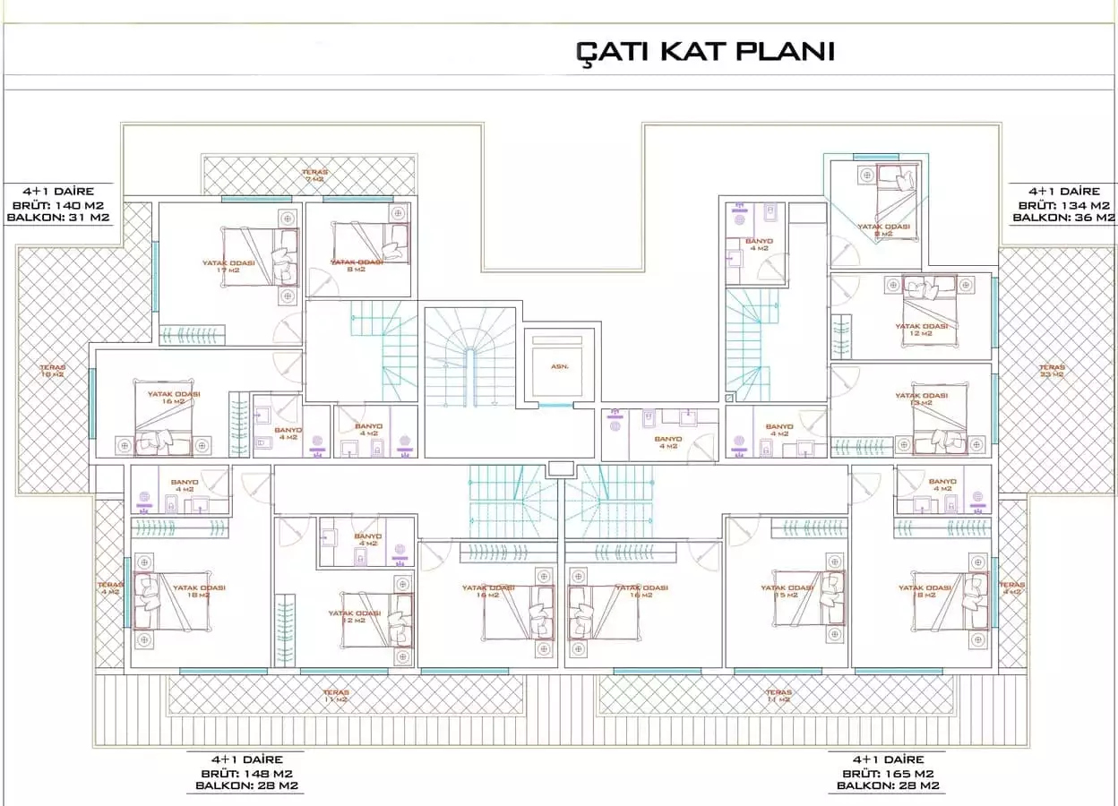 Квартира 85м² в Турции, Конаклы. Стоимостью 143000€ аренда фото-7