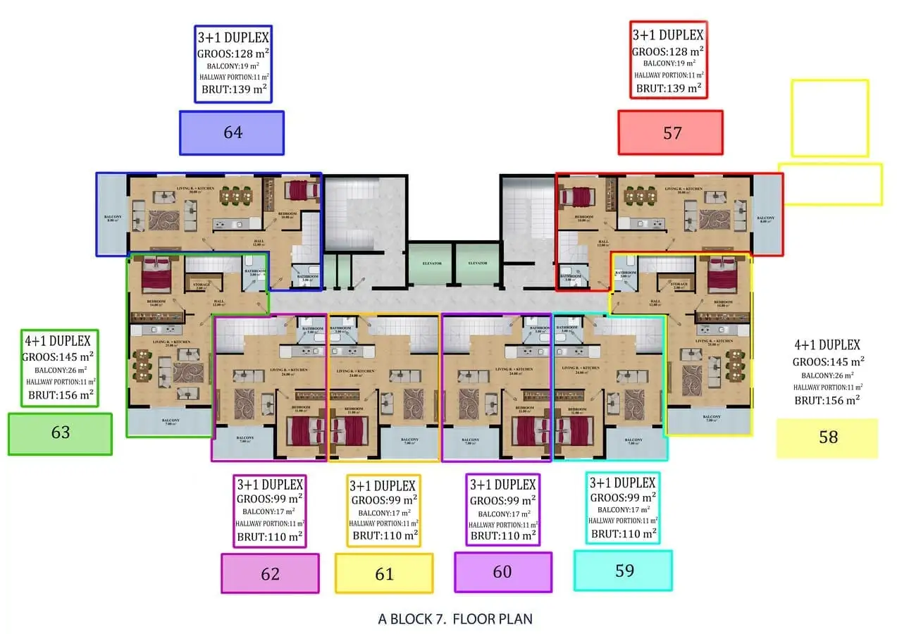 Квартира 52м² в Турции, Конаклы. Стоимостью 99500€ аренда фото-21