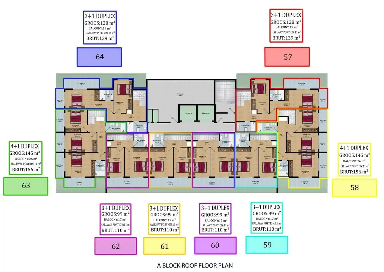 Квартира 52м² в Турции, Конаклы. Стоимостью 99500€ аренда фото-22