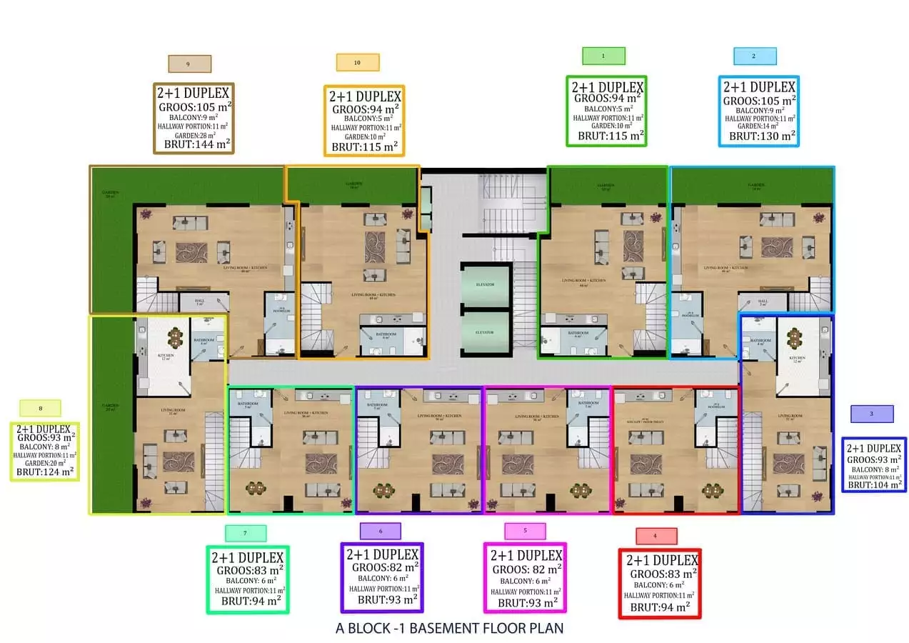 Квартира 61м² в Турции, Кестель. Стоимостью 109500€ аренда фото-17