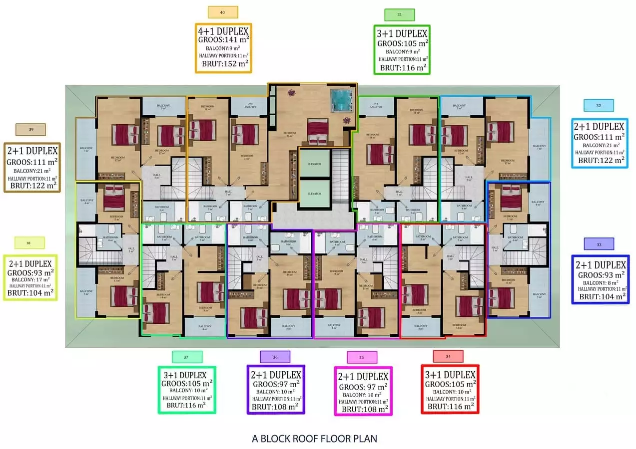 Квартира 61м² в Турции, Кестель. Стоимостью 109500€ аренда фото-21