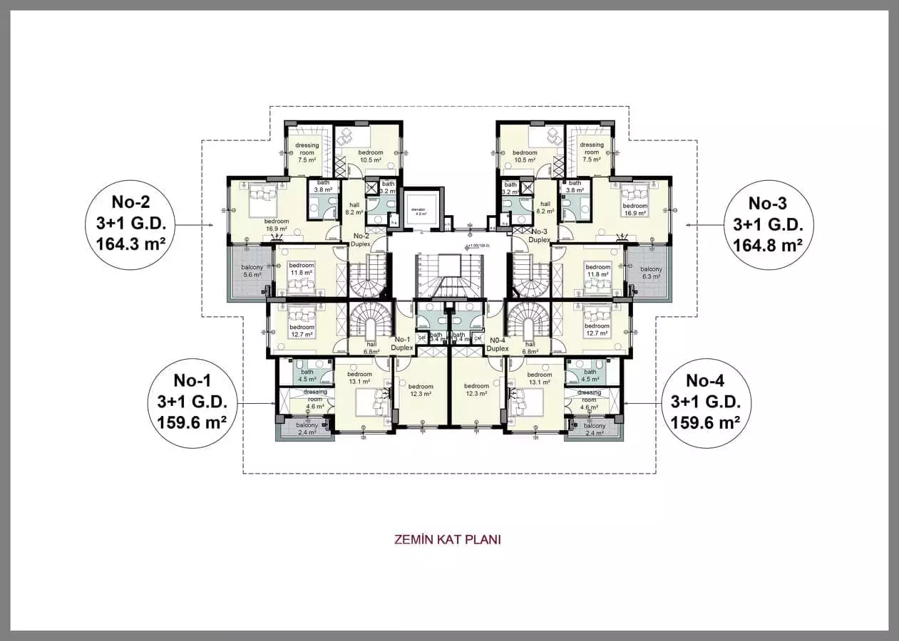 Таунхаус 94м² в Турции, Джикджилли. Стоимостью 310000€ аренда фото-28