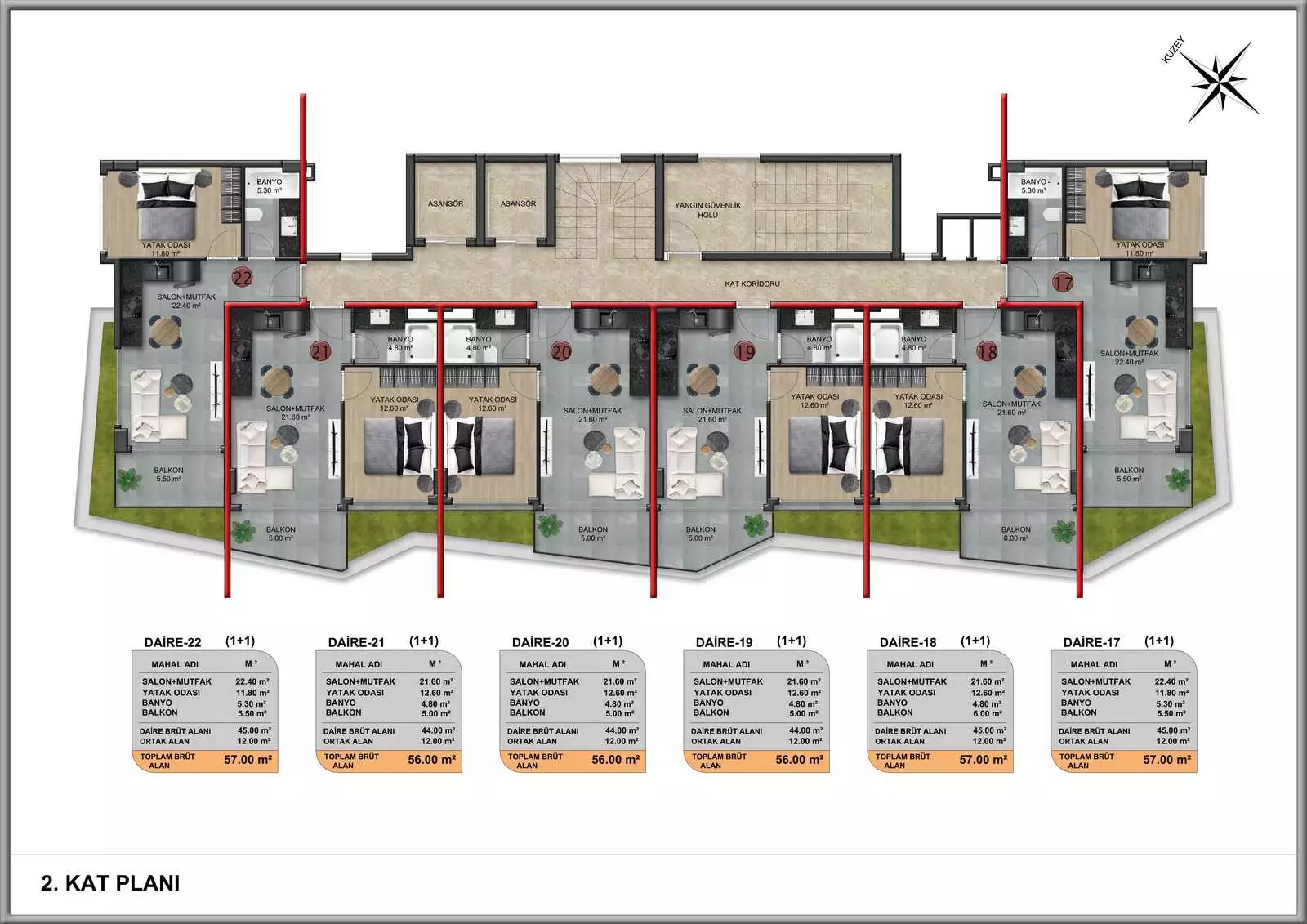 Пентхаус 140м² в Турции, Демирташ. Стоимостью 159000€ аренда фото-23