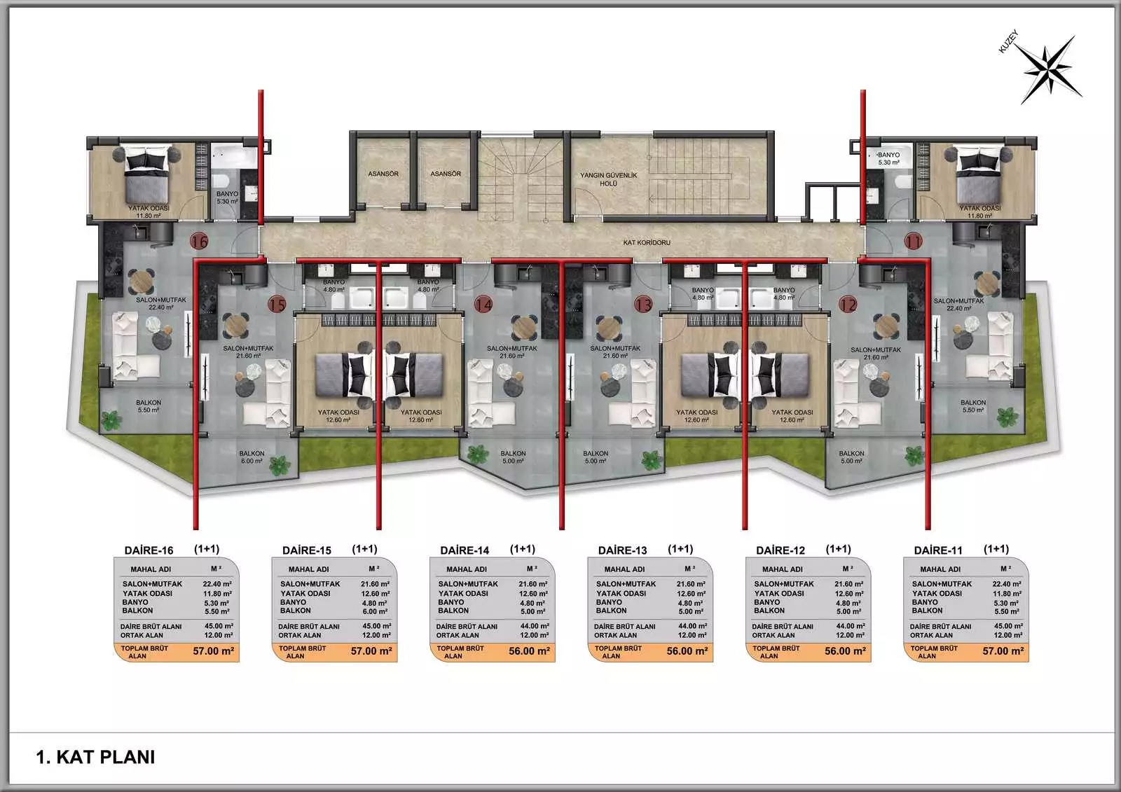Пентхаус 140м² в Турции, Демирташ. Стоимостью 159000€ аренда фото-24