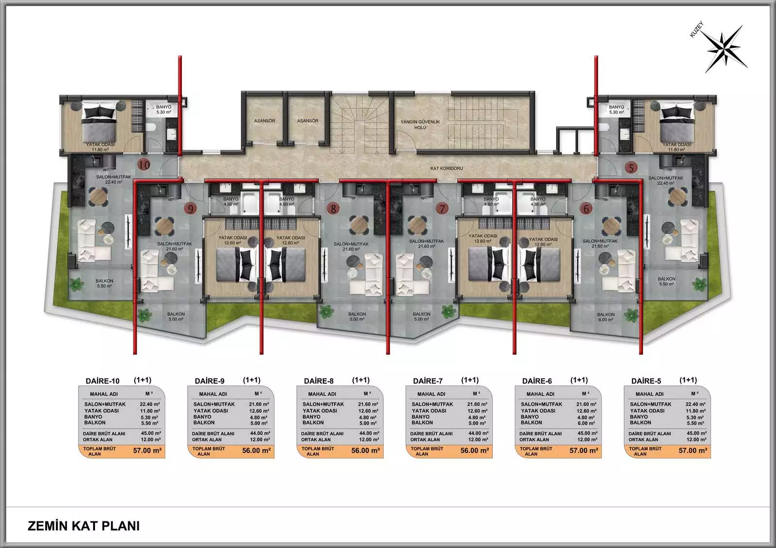 Пентхаус 140м² в Турции, Демирташ. Стоимостью 159000€ аренда фото-25