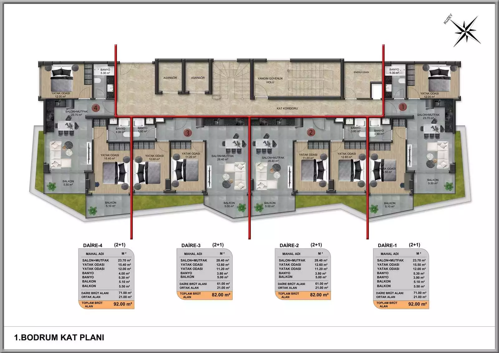 Пентхаус 140м² в Турции, Демирташ. Стоимостью 159000€ аренда фото-26