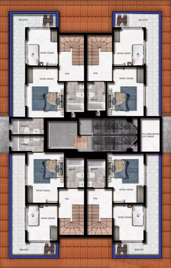 Квартира 50м² в Турции, Авсаллар. Стоимостью 73000€ аренда фото-6