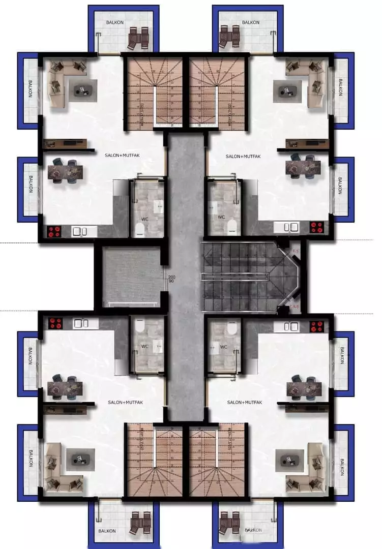 Квартира 50м² в Турции, Авсаллар. Стоимостью 73000€ аренда фото-8