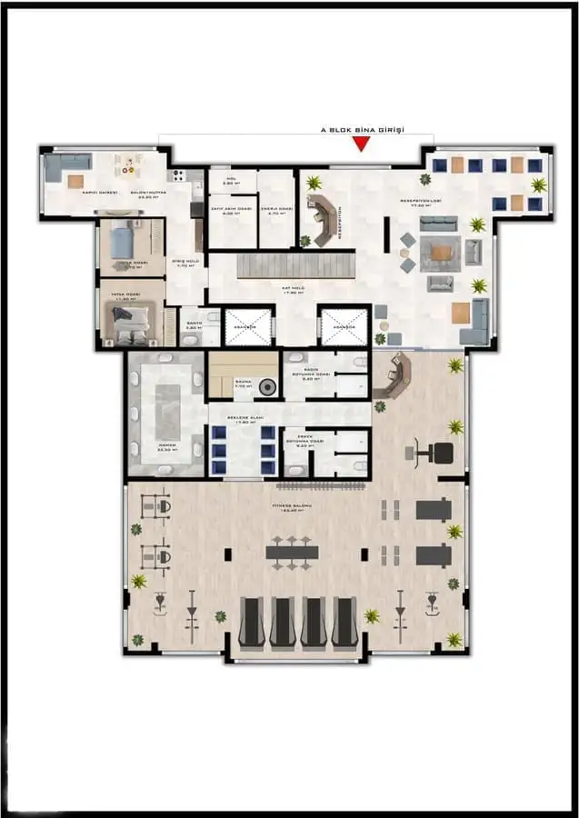 Квартира 53м² в Турции, Каргыджак. Стоимостью 145000€ аренда фото-14