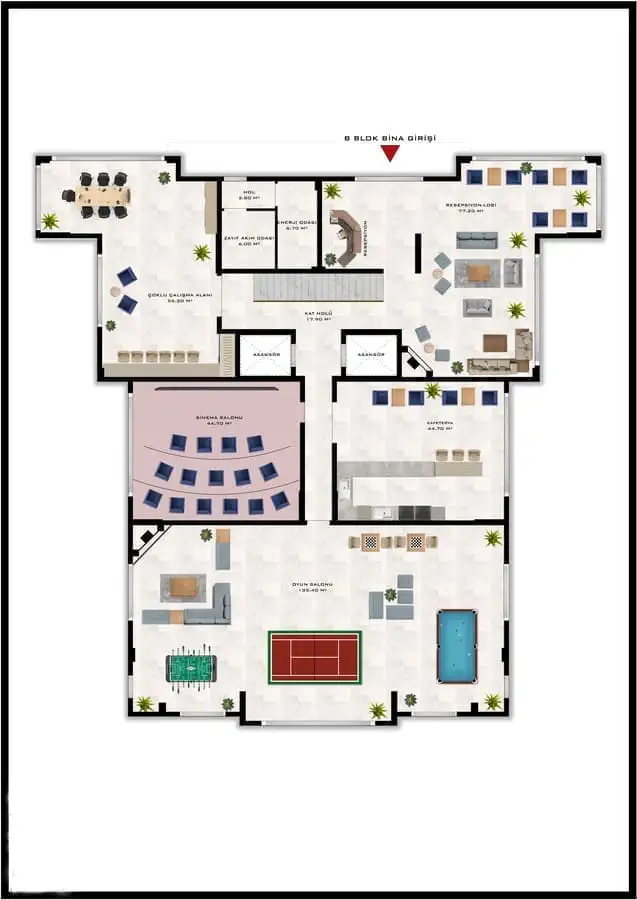 Квартира 53м² в Турции, Каргыджак. Стоимостью 145000€ аренда фото-15