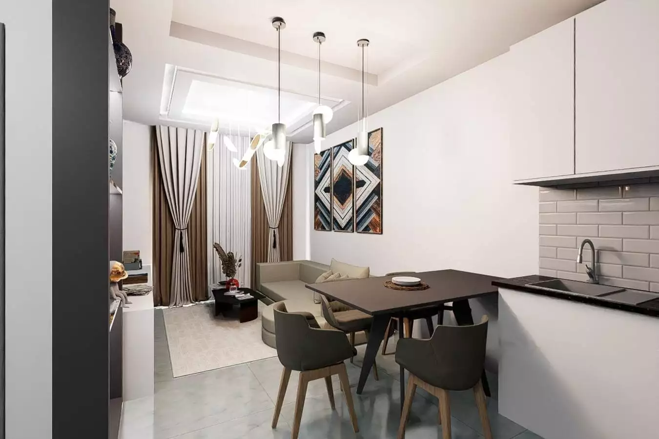 Квартира 48м² в Турции, Демирташ. Стоимостью 100000€ аренда фото-13