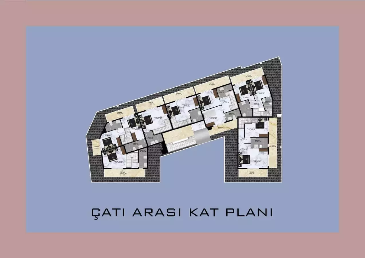 Квартира 48м² в Турции, Демирташ. Стоимостью 100000€ аренда фото-21