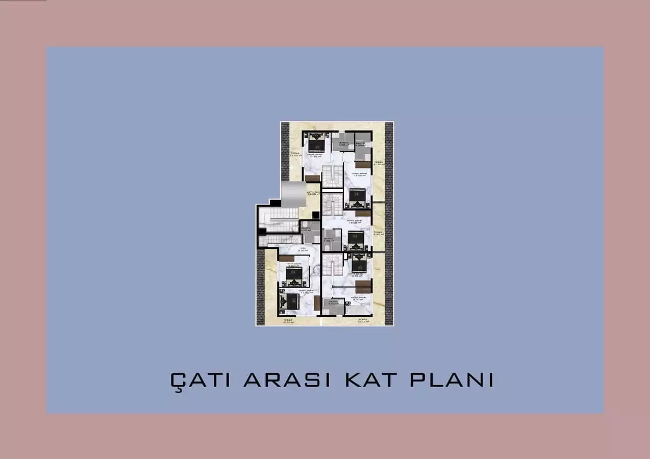 Квартира 48м² в Турции, Демирташ. Стоимостью 100000€ аренда фото-24