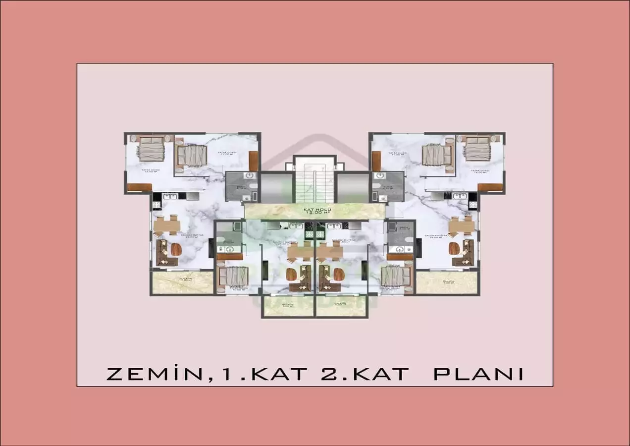 Квартира 44м² в Турции, Демирташ. Стоимостью 100000€ аренда фото-14