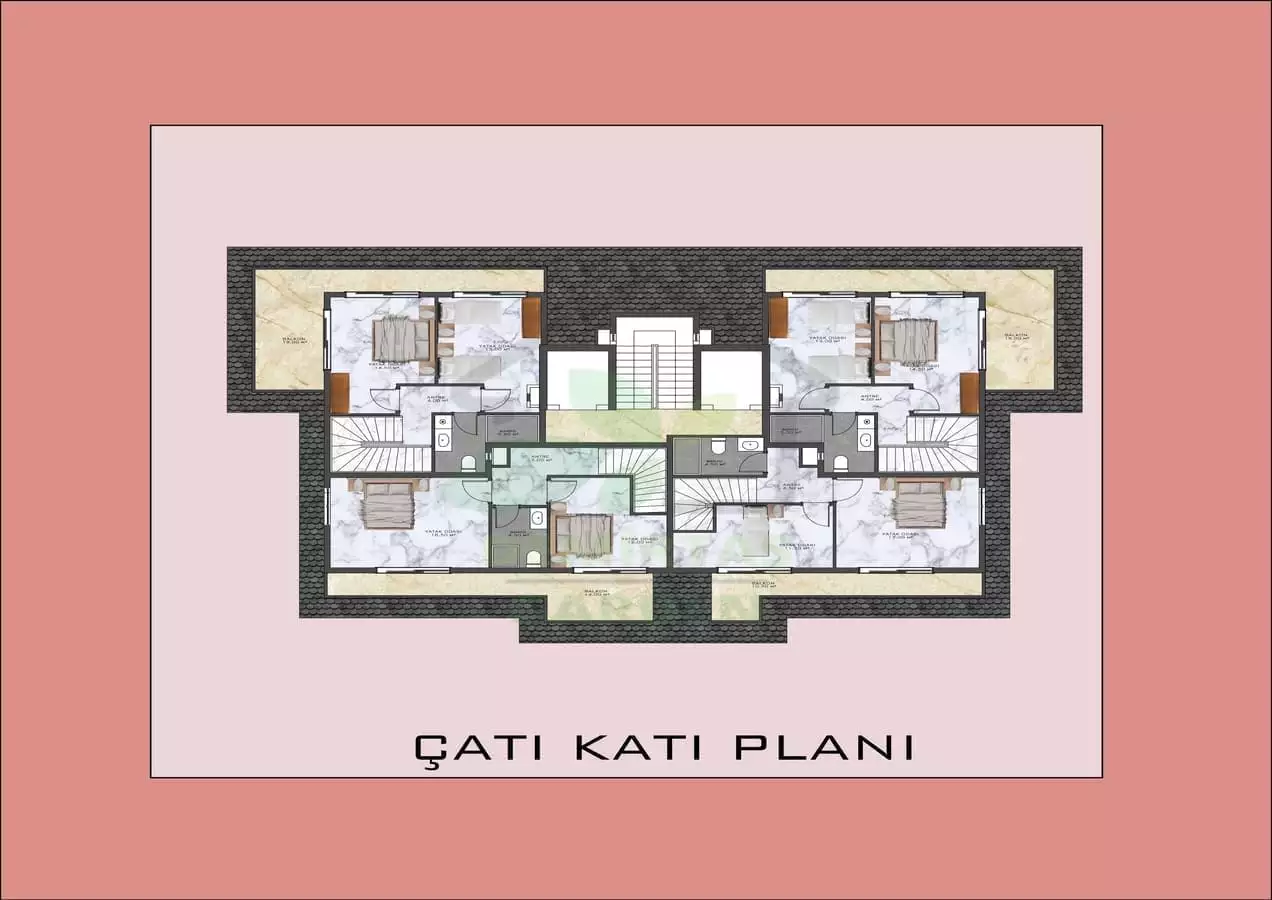 Квартира 44м² в Турции, Демирташ. Стоимостью 100000€ аренда фото-17