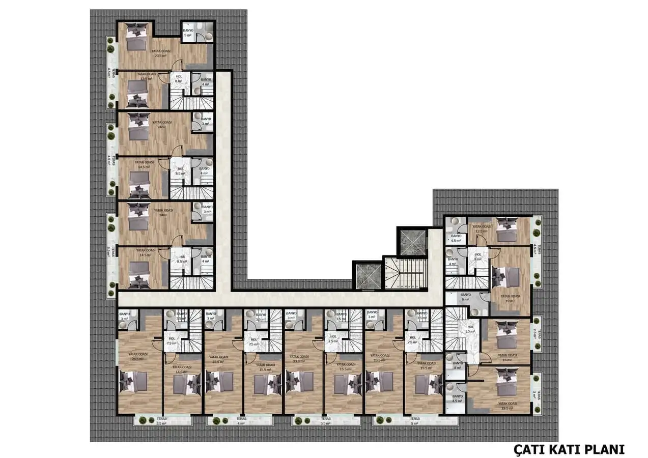 Квартира 56м² в Турции, Каргыджак. Стоимостью 169000€ аренда фото-20
