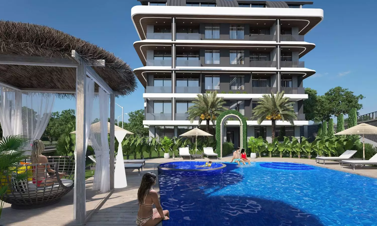 Квартира 48м² в Турции, Каргыджак. Стоимостью 134000€ аренда фото-17