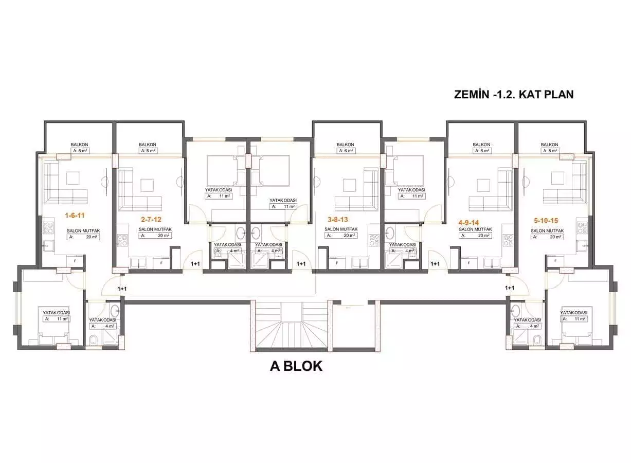 Квартира 48м² в Турции, Каргыджак. Стоимостью 134000€ аренда фото-26