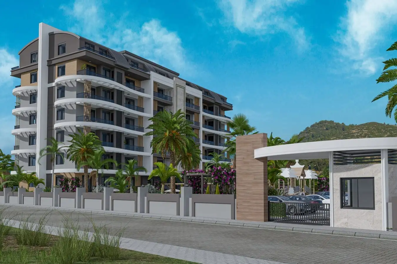 Квартира 45м² в Турции, Газипаша. Стоимостью 128000€ аренда фото-3