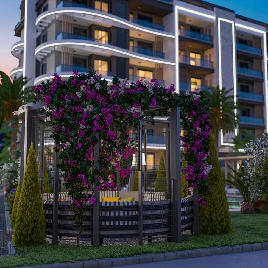 Квартира 45м² в Турции, Газипаша. Стоимостью 128000€ аренда фото-9