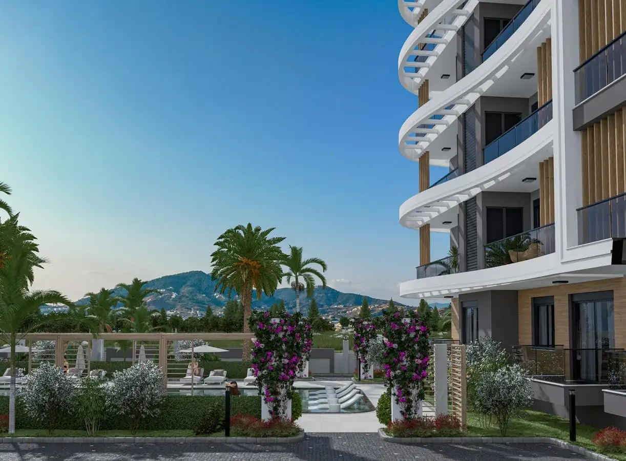 Квартира 45м² в Турции, Газипаша. Стоимостью 128000€ аренда фото-14