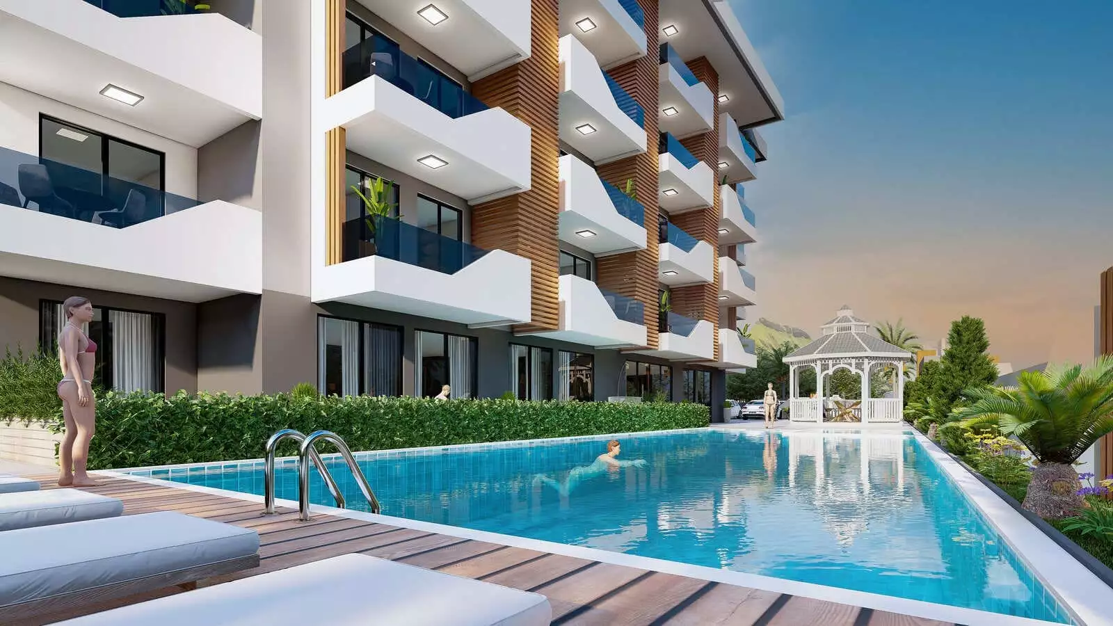 Квартира 50м² в Турции, Конаклы. Стоимостью 106000€ аренда фото-8