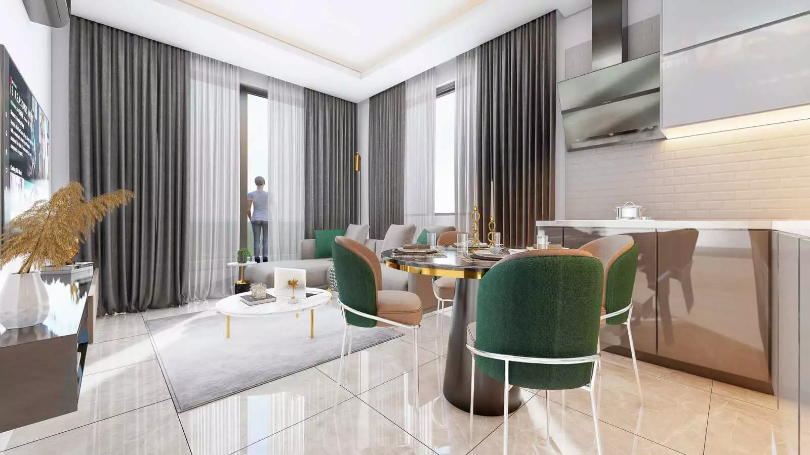 Квартира 50м² в Турции, Конаклы. Стоимостью 106000€ аренда фото-14