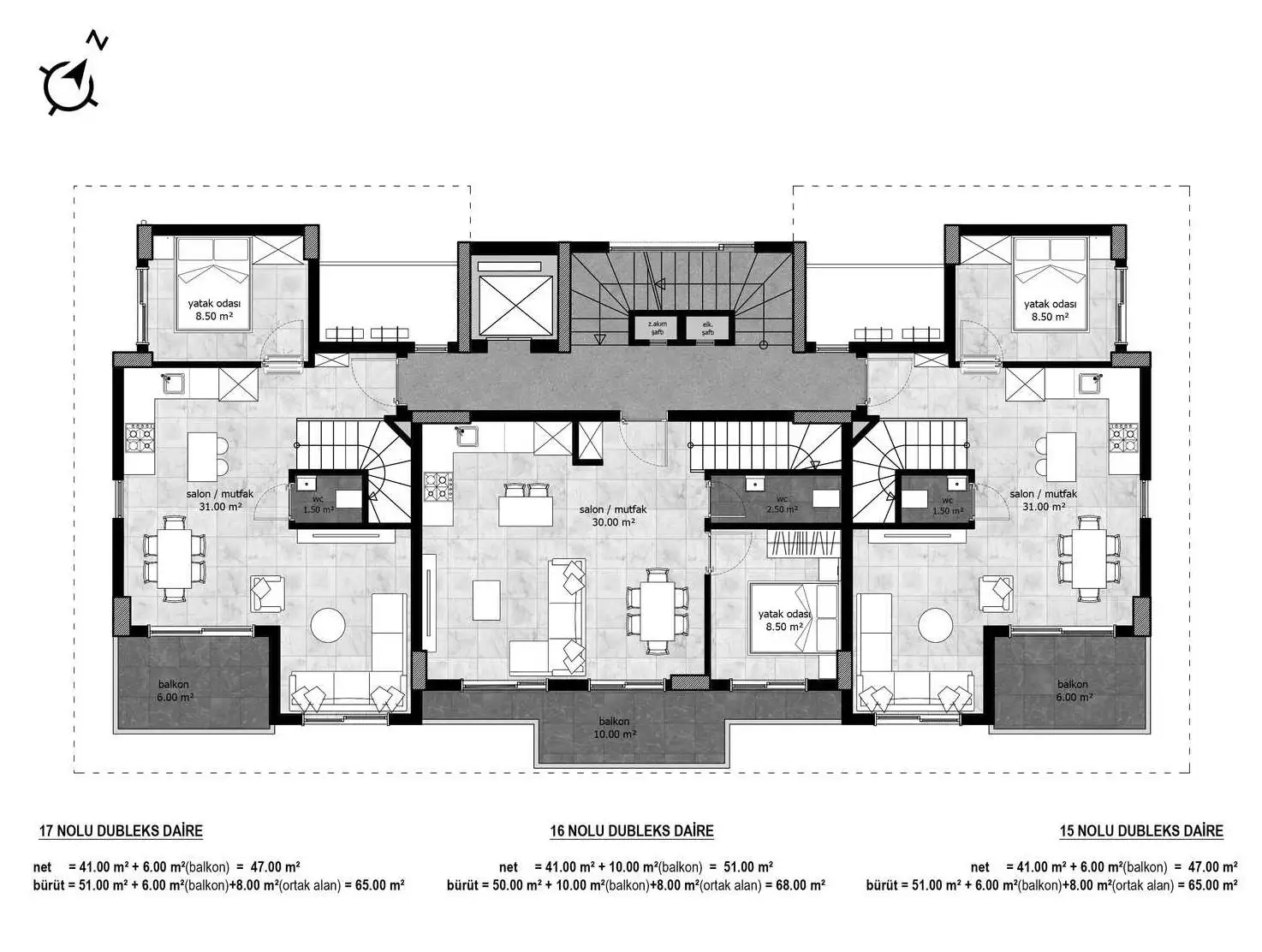 Квартира 63м² в Турции, Авсаллар. Стоимостью 99000€ аренда фото-14