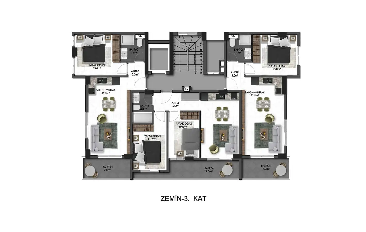 Квартира 56м² в Турции, Оба. Стоимостью 150000€ аренда фото-24