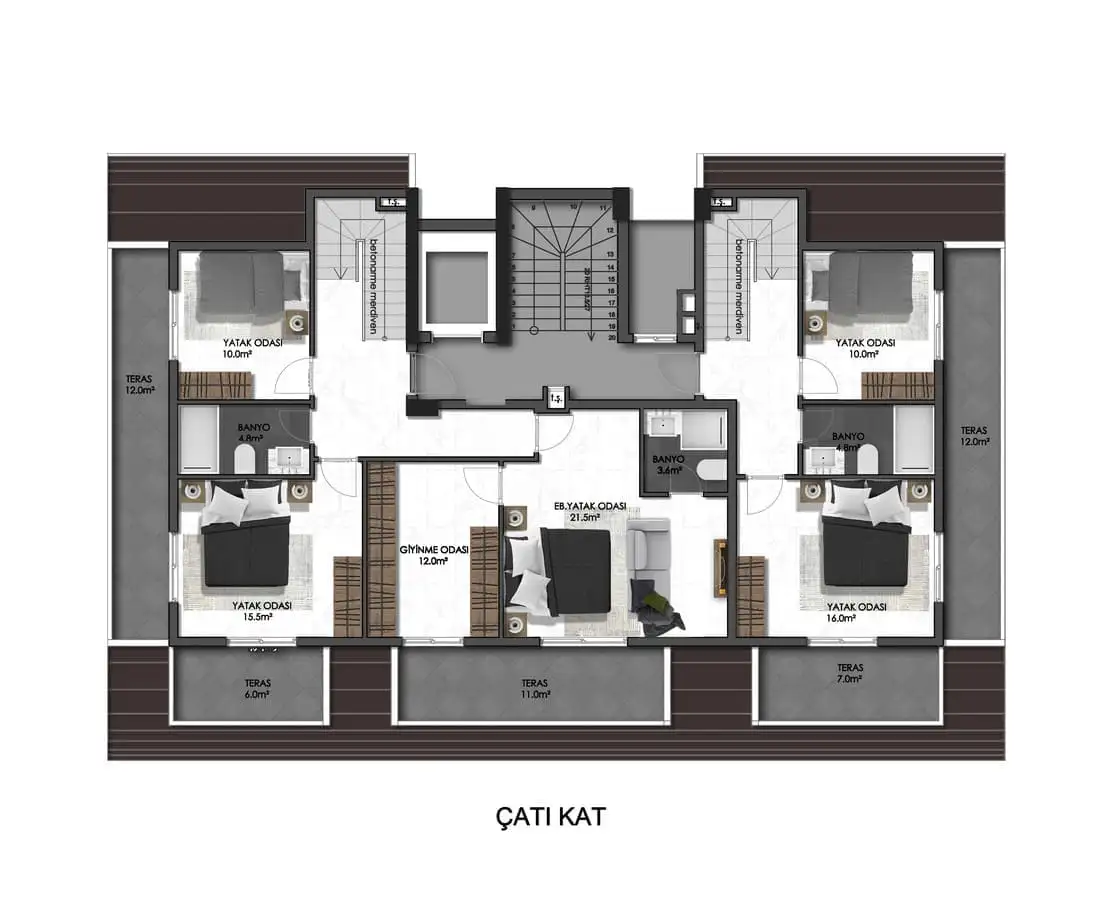 Квартира 56м² в Турции, Оба. Стоимостью 150000€ аренда фото-26