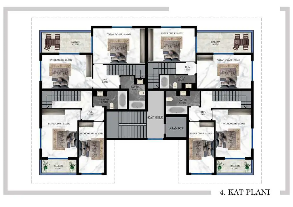 Квартира 42м² в Турции, Оба. Стоимостью 137500€ аренда фото-16