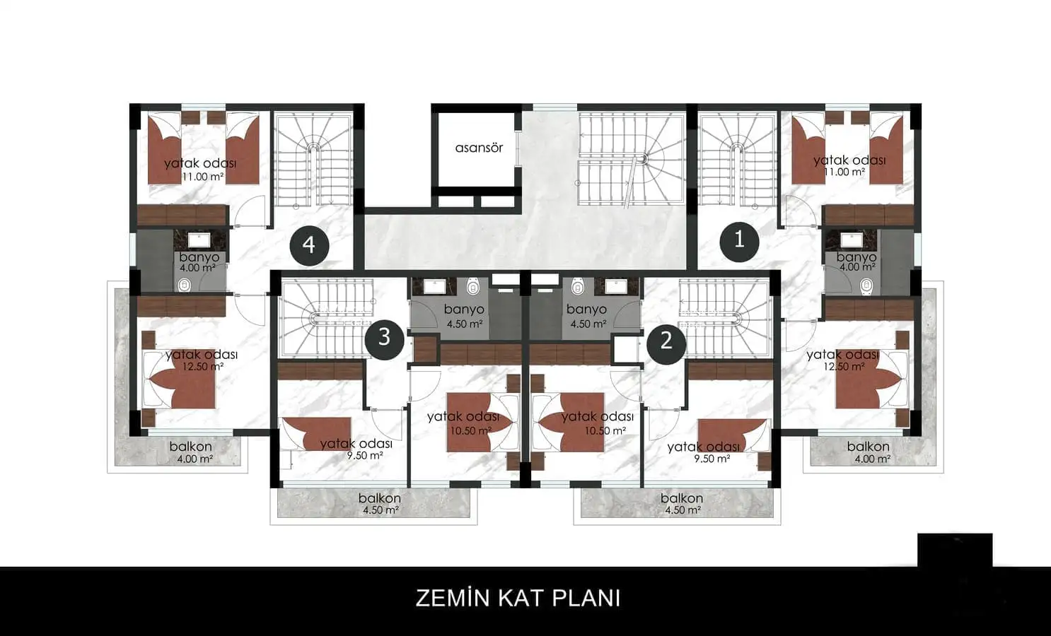 Таунхаус 92м² в Турции, Аланья. Стоимостью 323950€ аренда фото-23