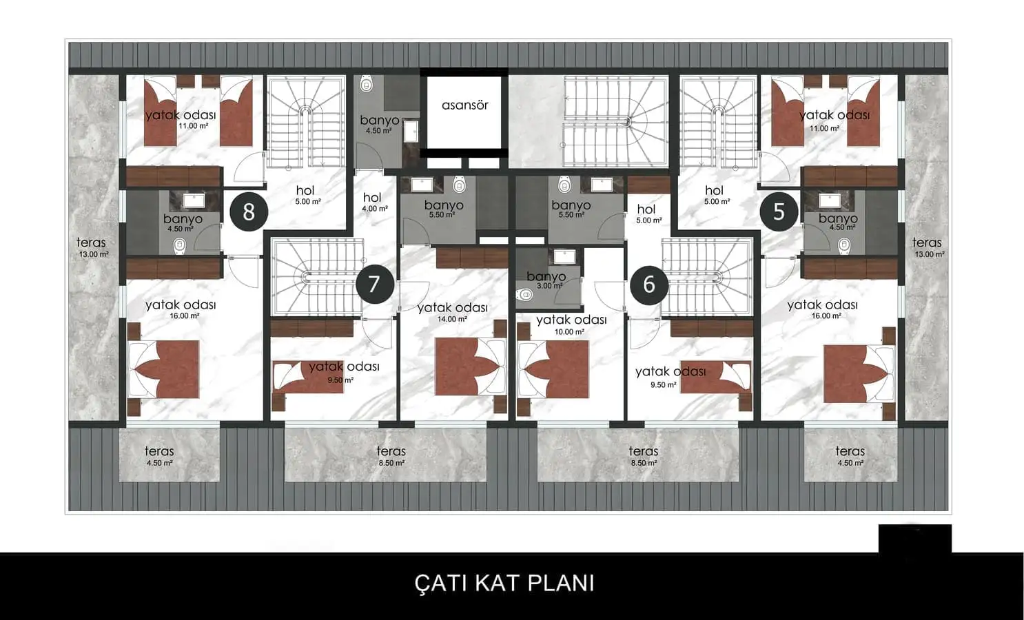 Таунхаус 92м² в Турции, Аланья. Стоимостью 323950€ аренда фото-25