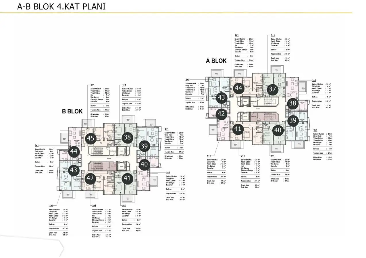 Квартира 56м² в Турции, Авсаллар. Стоимостью 163000€ аренда фото-22